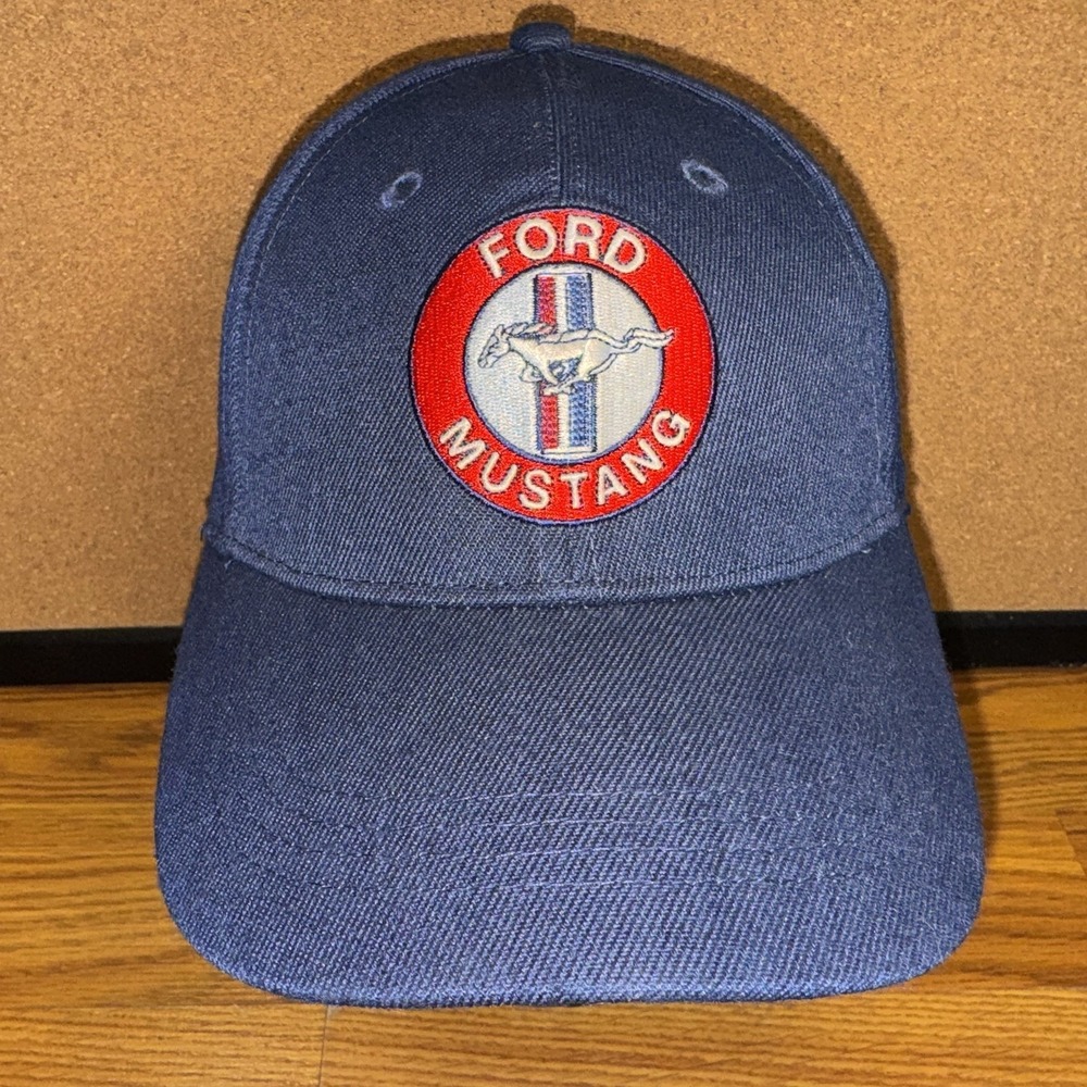 Ford Mustang Men's Hat Embroidered Mustang Pony Tri Logo Cap